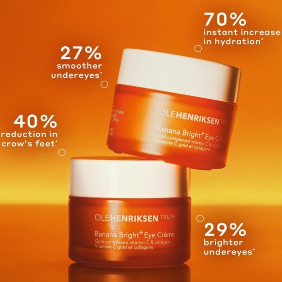 OleHenriksen Banana Bright+ Vitamin C Brightening Eye Cream Mini 🍊 NEW - Picture 4 of 11
